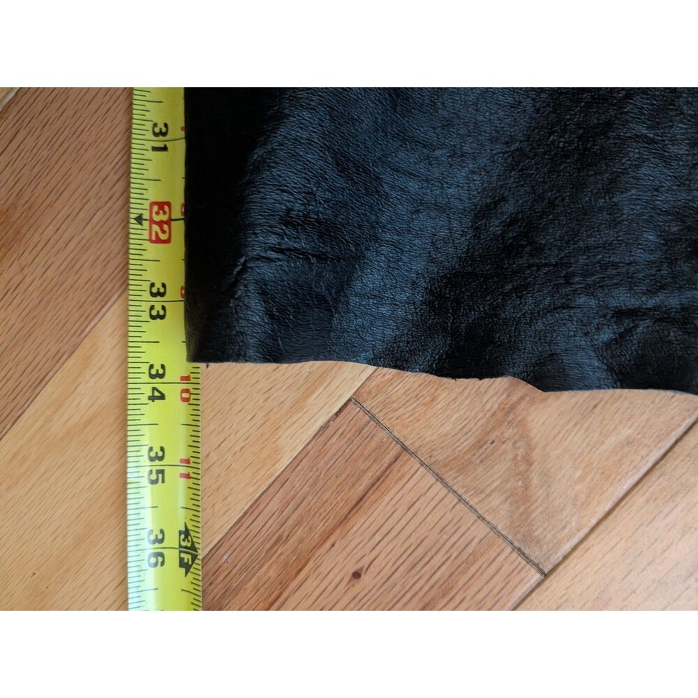 Vintage International Male Leather Pants 34 x 34 Black Gay 5 Pocket Raw Hem - Picture 8 of 11